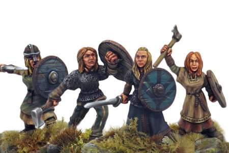 Bad Squiddo Games, Berserkers, Female, Mordheim, Norse, Saga